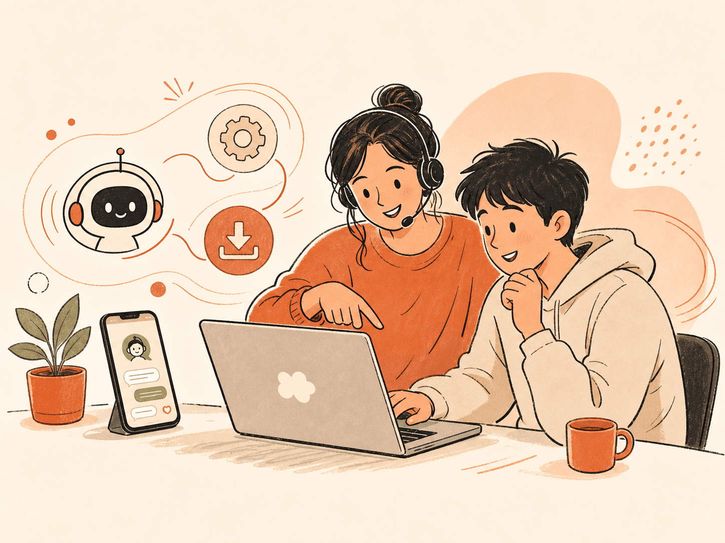客服远程协助用户安装 AI 工具