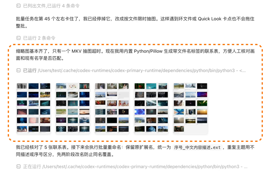 视频缩略图联系表和重命名方案